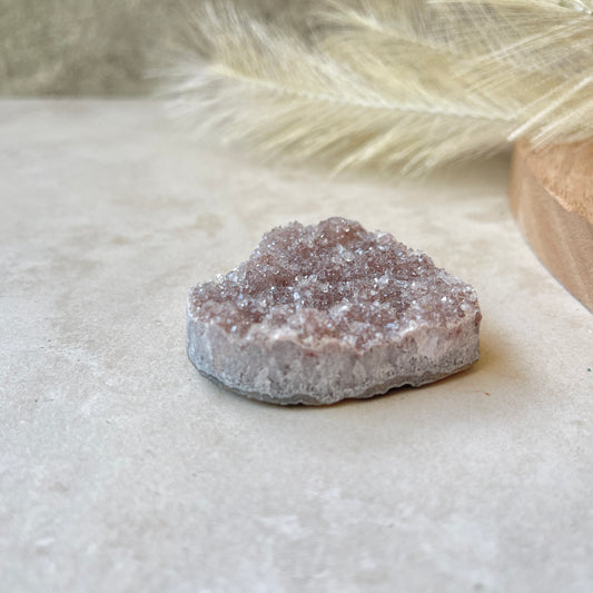 Amethyst Cluster Heart