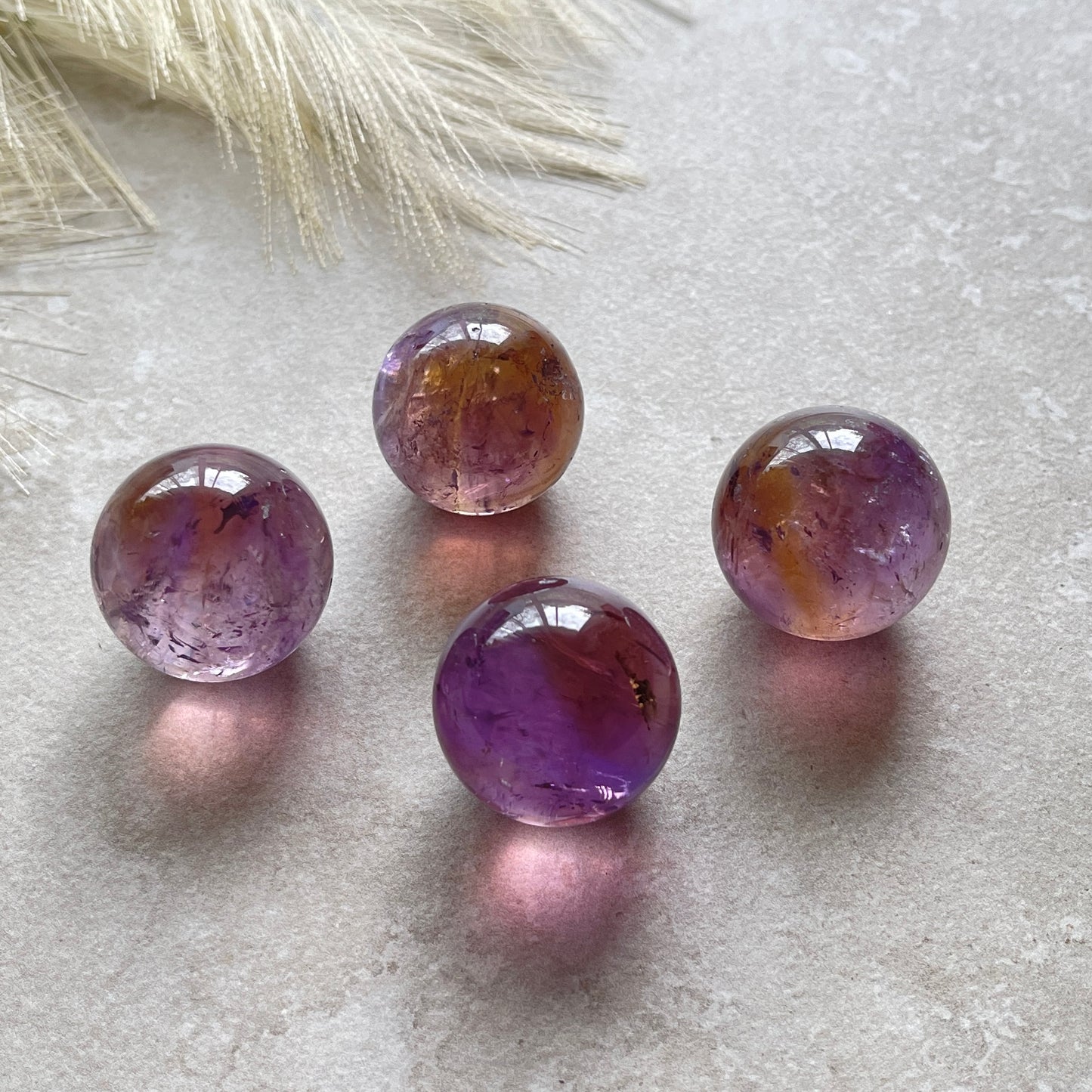 Ametrine Spheres