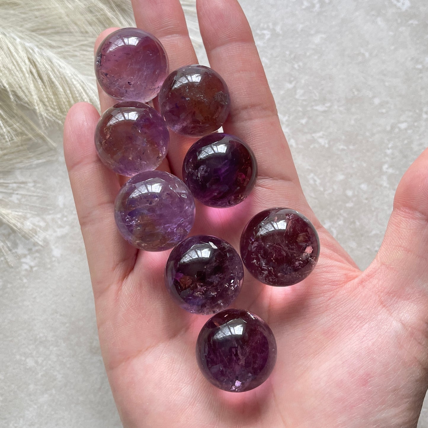 Ametrine Spheres