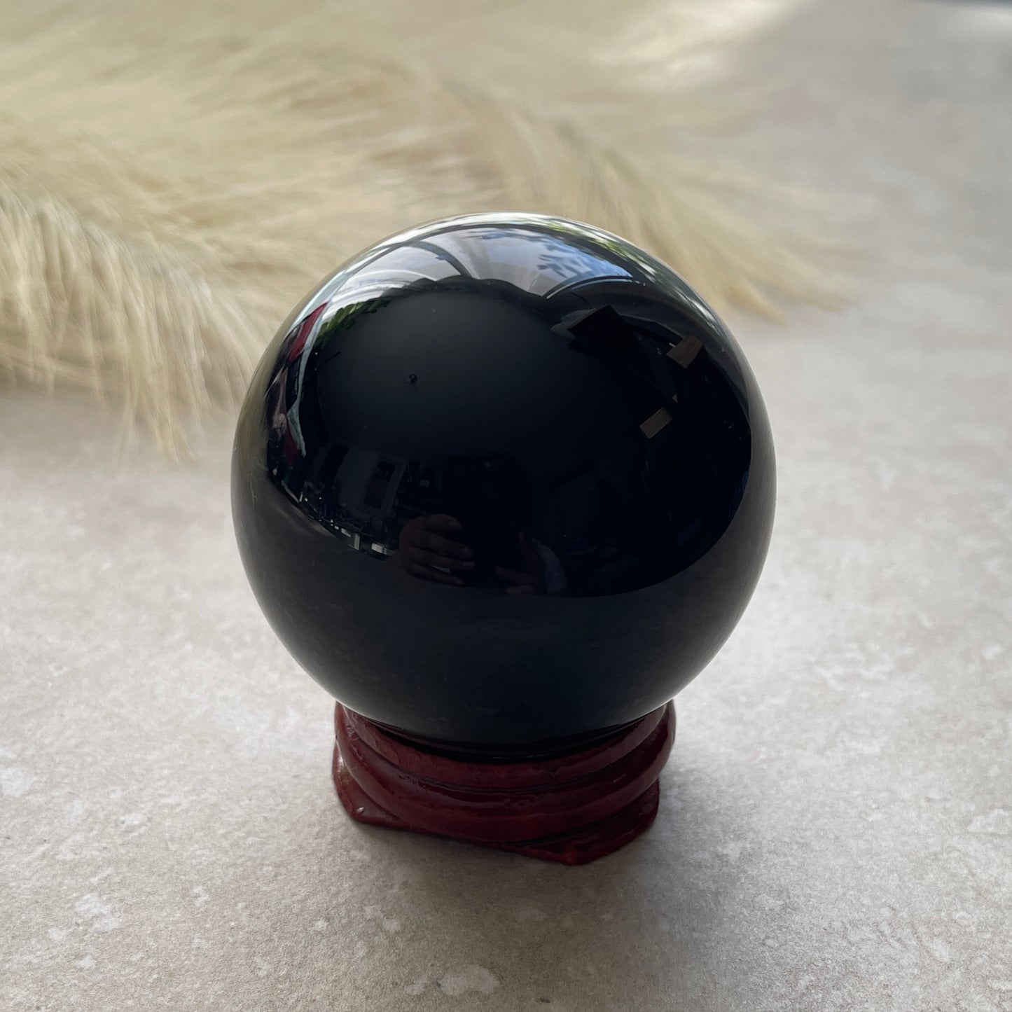 Black Obsidian Sphere