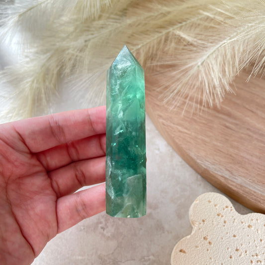 Green Fluorite Point