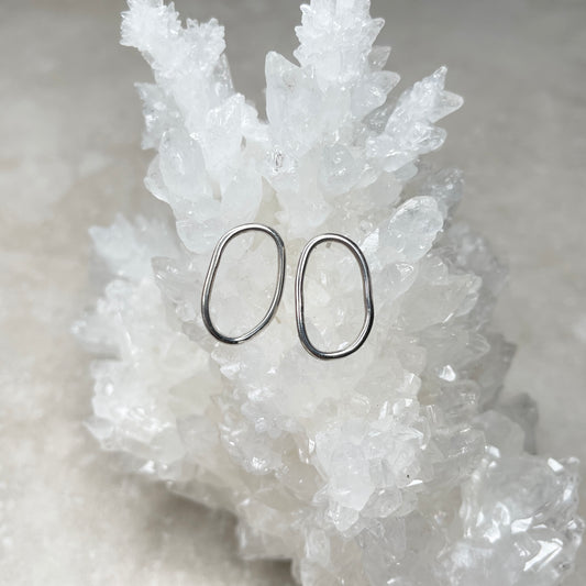 Organic Oval Earrings
