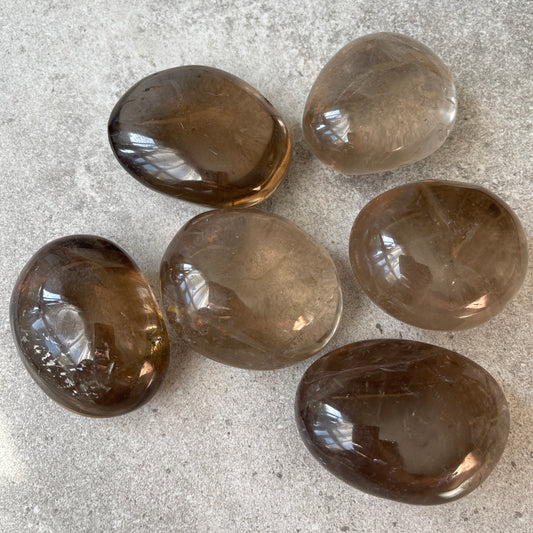 Smoky Quartz Palm Stones