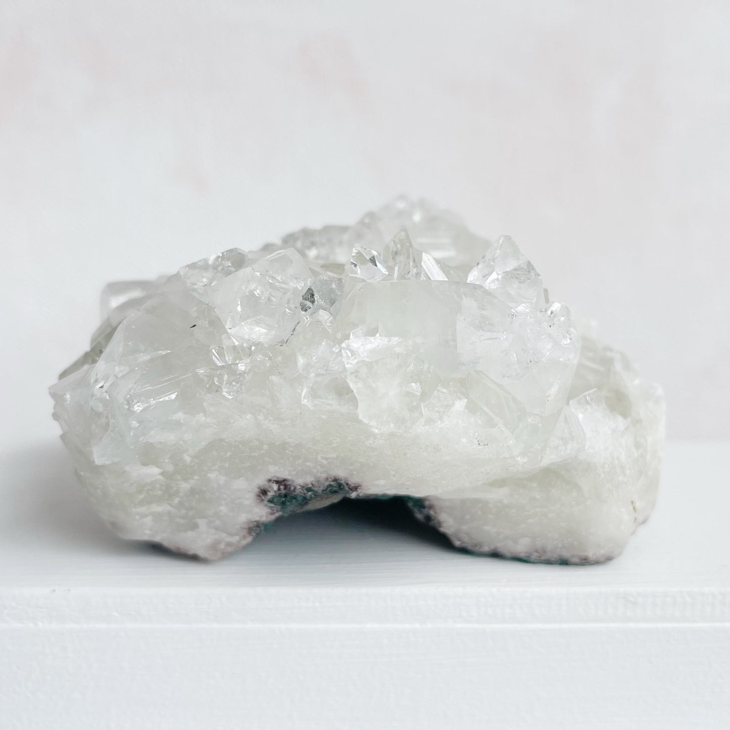 Apophyllite Cluster with Stilbite