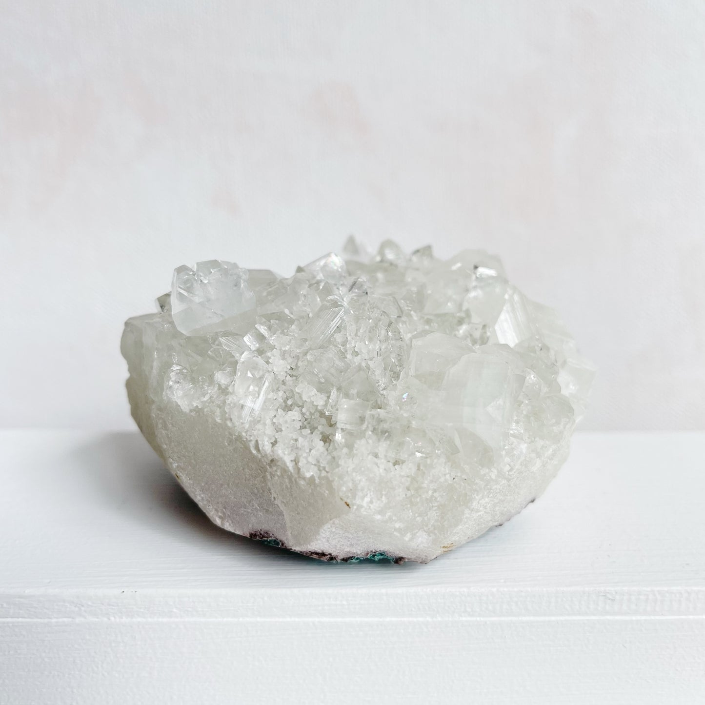 Apophyllite Cluster with Stilbite