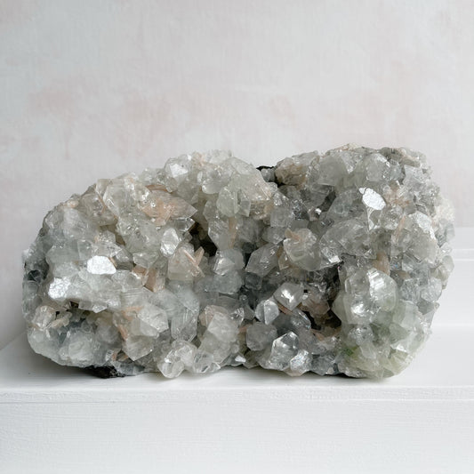 Apophyllite Cluster with Stilbite