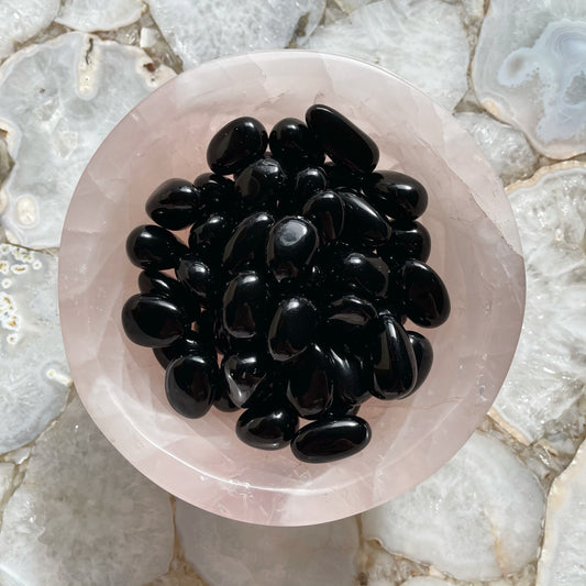 Black Obsidian Tumbles