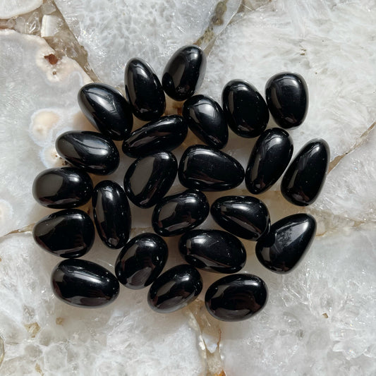 Black Obsidian Tumbles