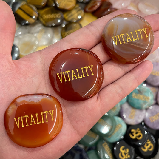 Carnelian Flat Stone | Vitality
