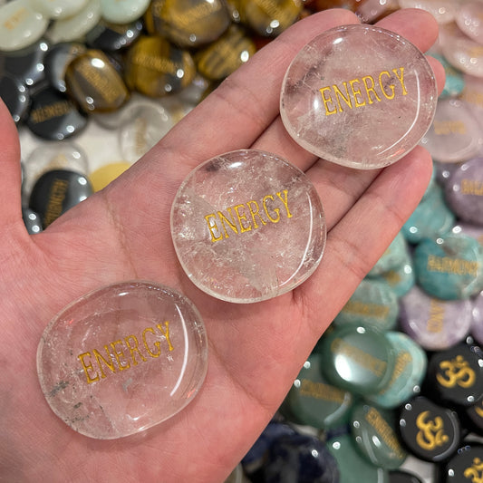 Clear Quartz Flat Stone | Energy