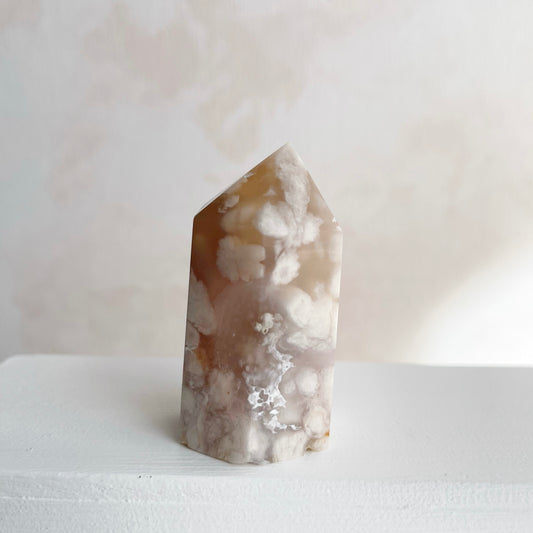 Cherry Blossom Agate Tower