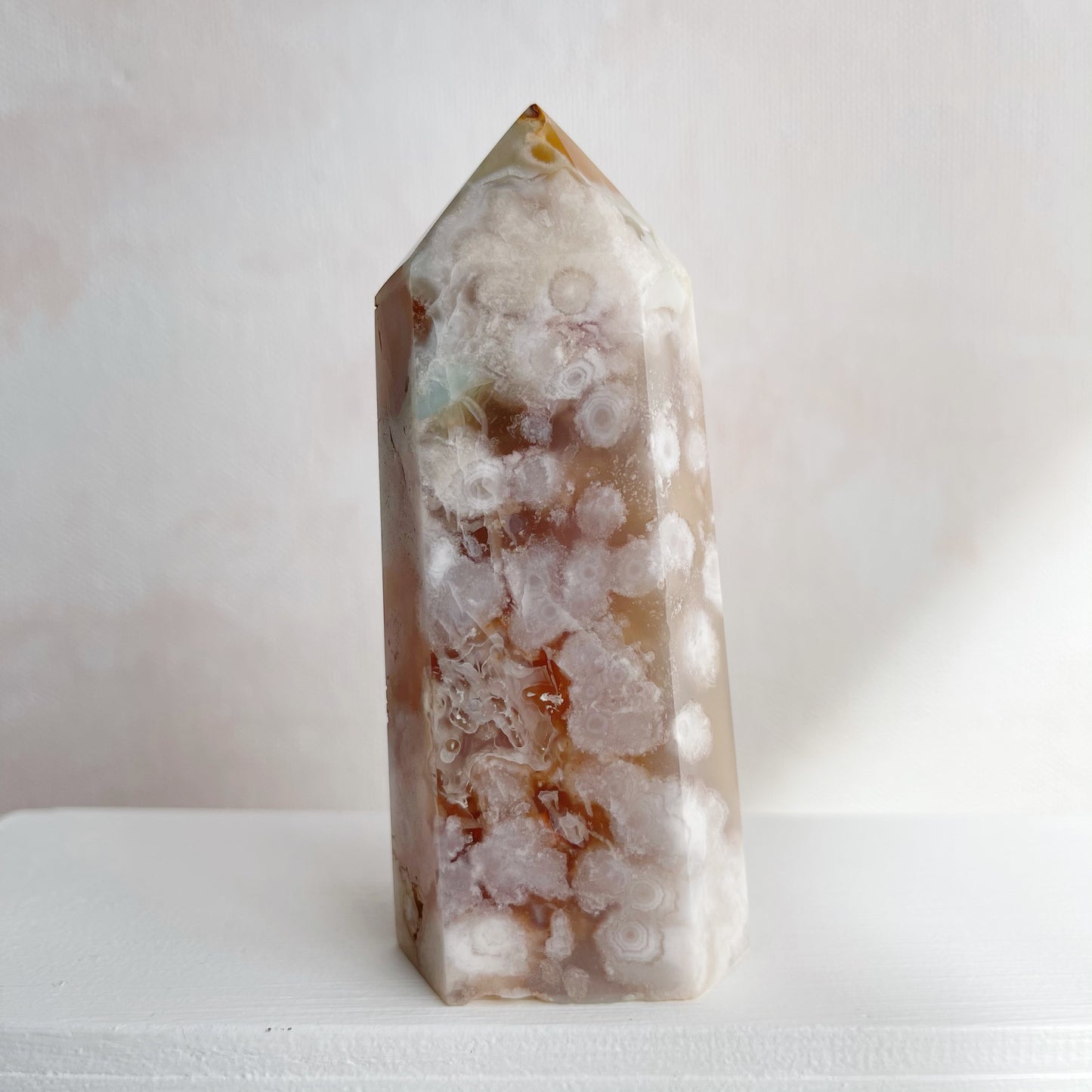 Cherry Blossom Agate Tower