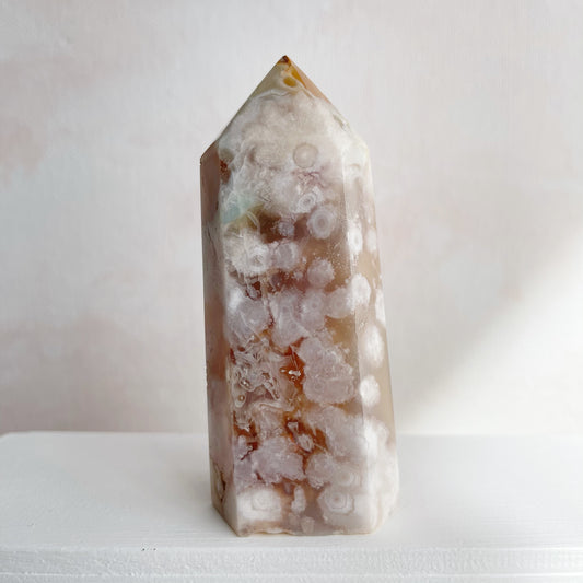 Cherry Blossom Agate Tower