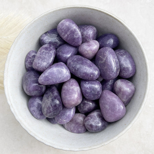 Lepidolite Tumbles