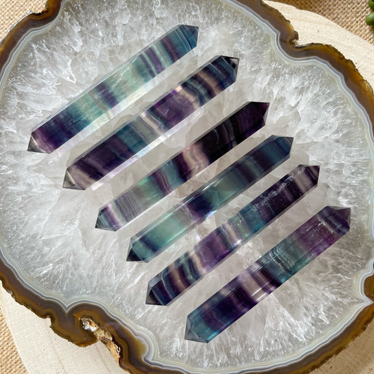 Fluorite Rainbow Double Terminated Point