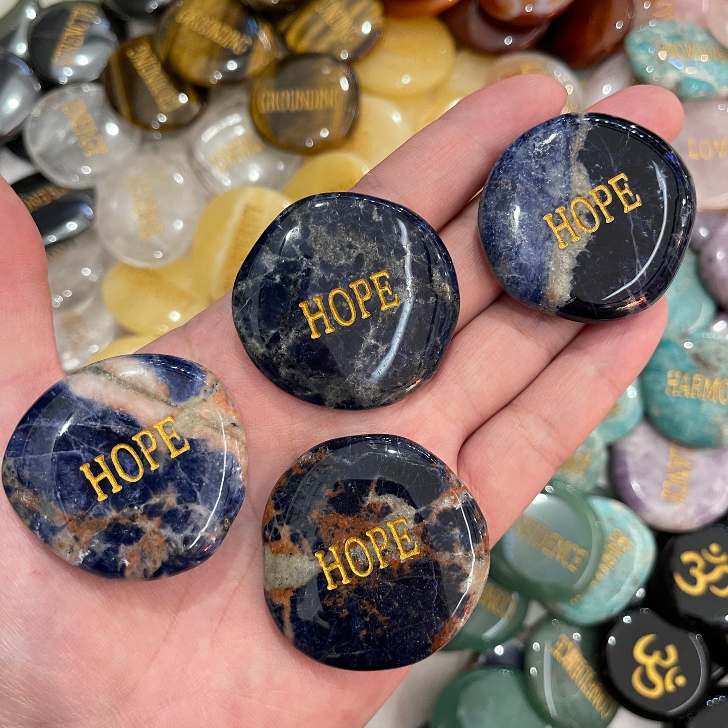 Sodalite Flat Stone | Hope