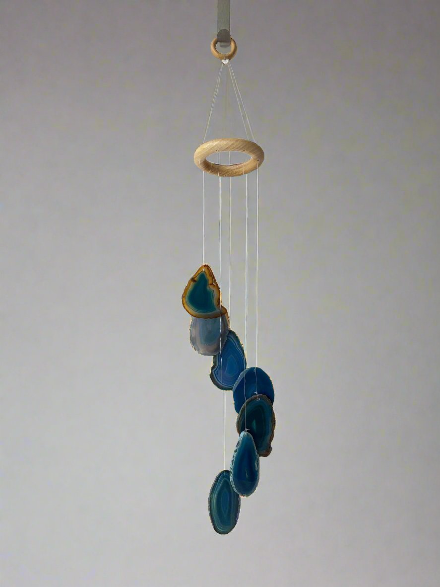 Agate Wind Chime | Blue