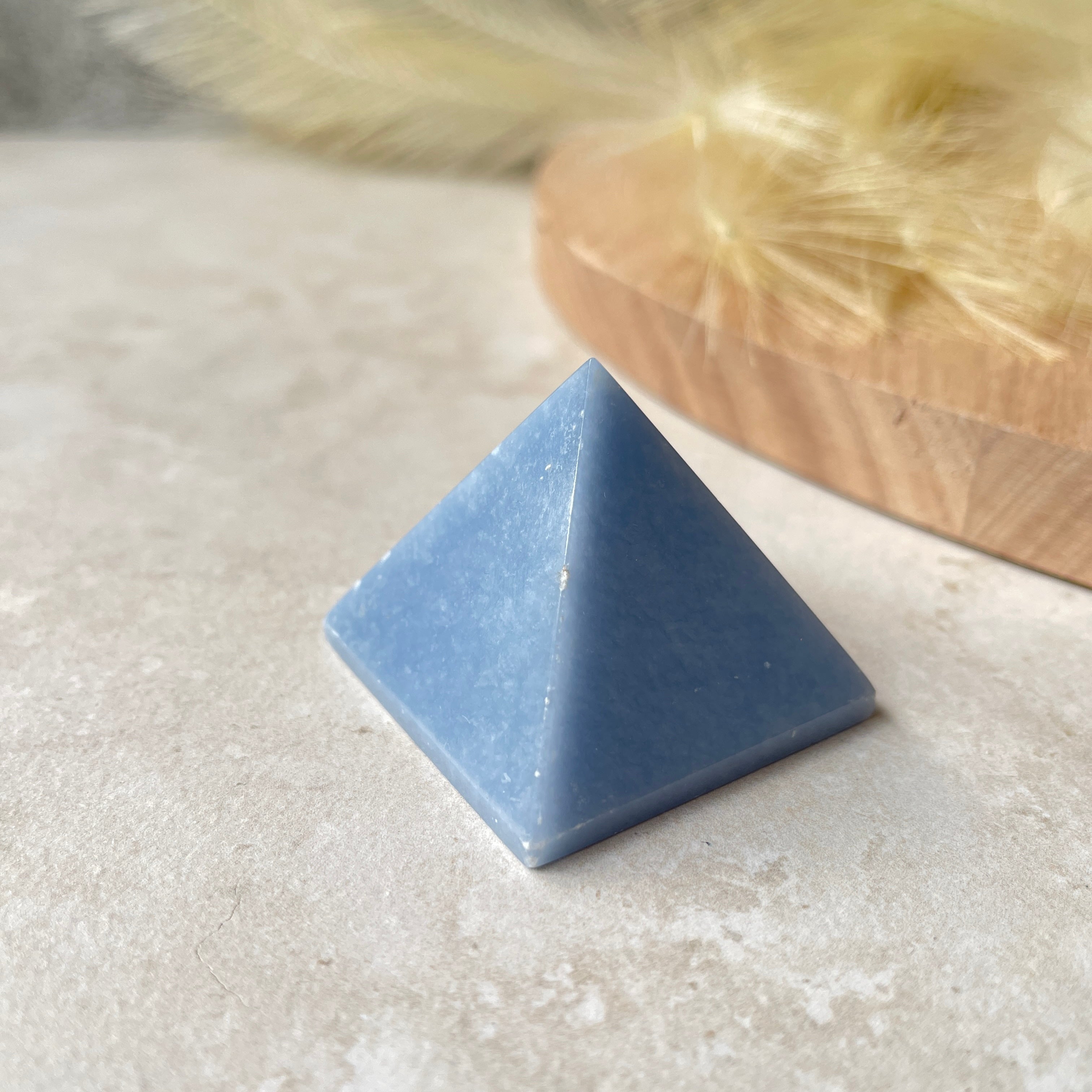 Angelite Pyramid Angelite Pyramid – Milky Peach Studio