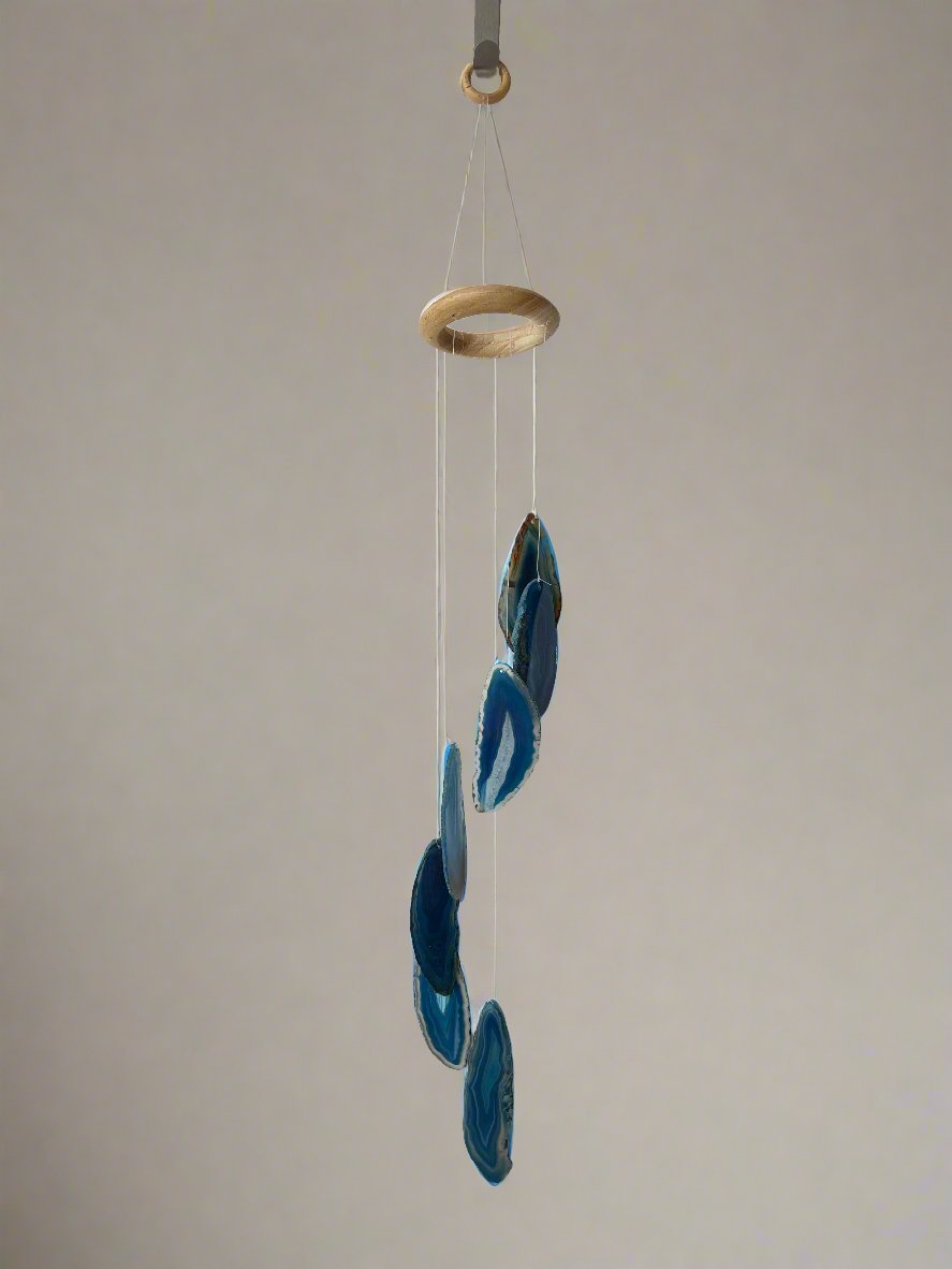 Agate Wind Chime | Blue