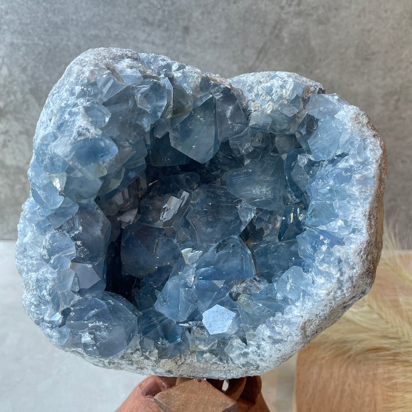 Celestite Cluster Geode