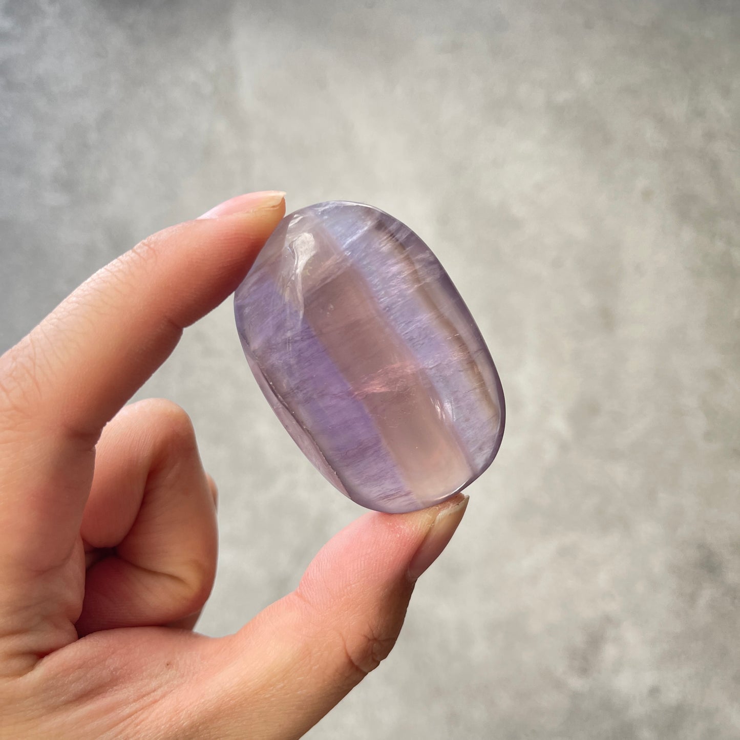 Purple Fluorite Palm Stone