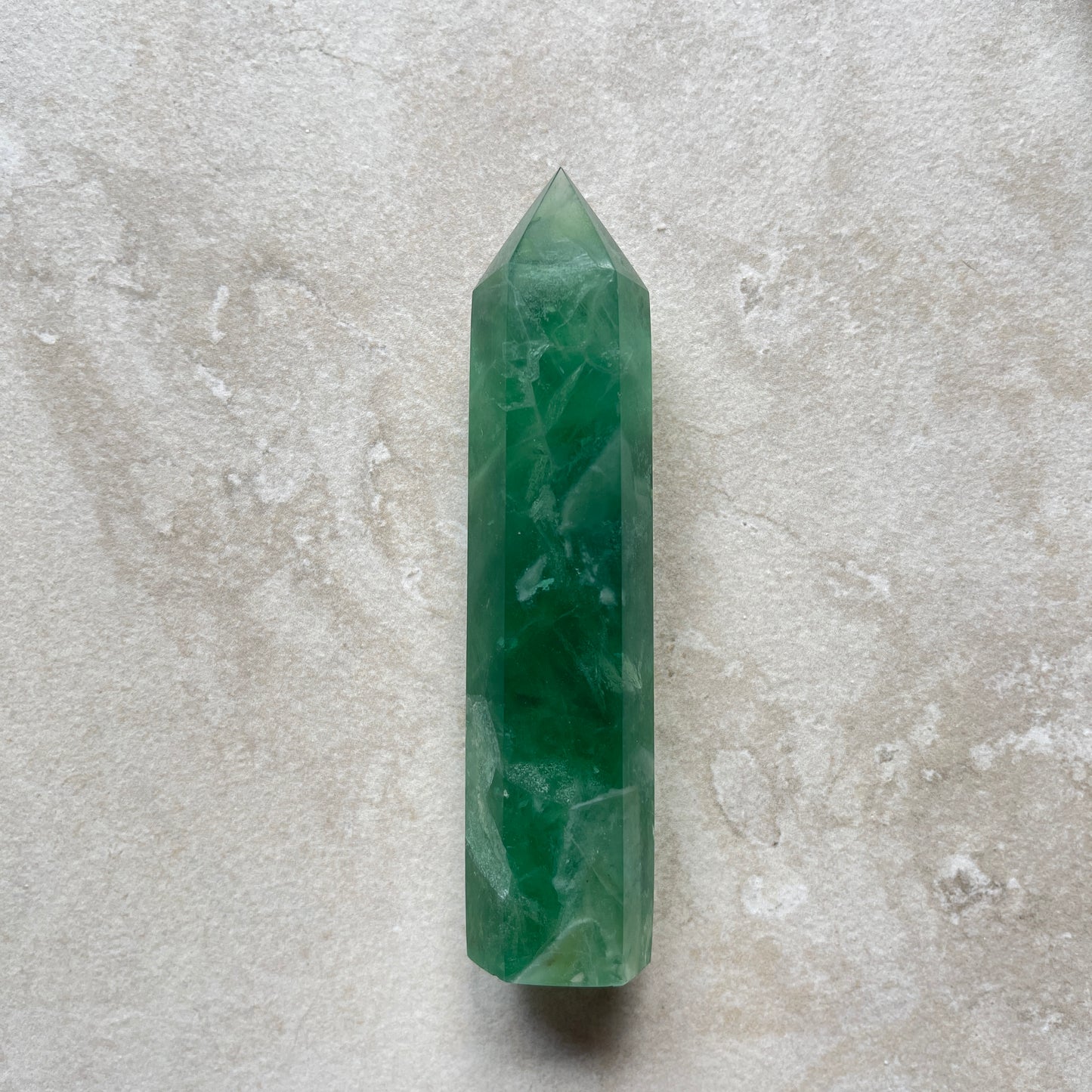 Green Fluorite Point