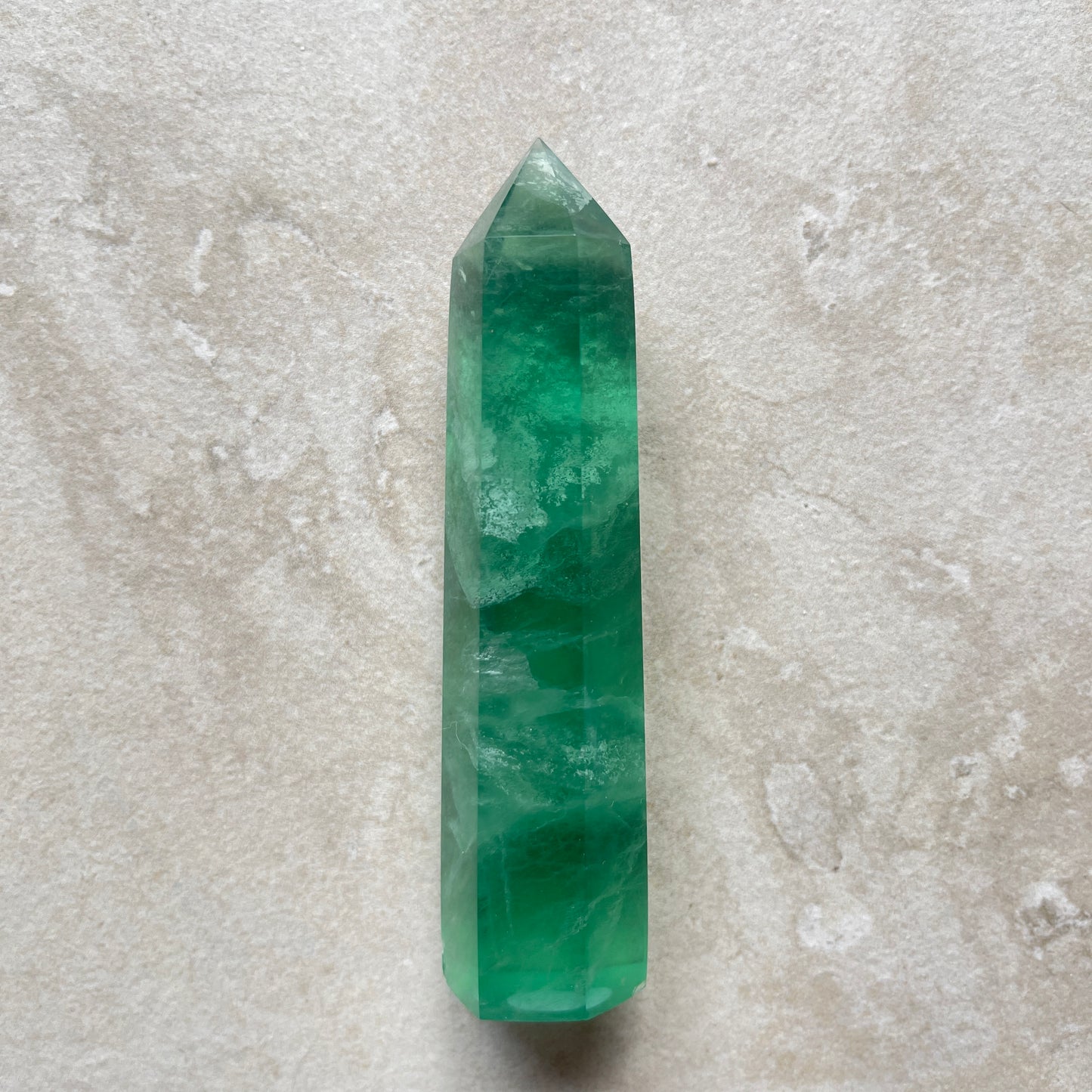 Green Fluorite Point