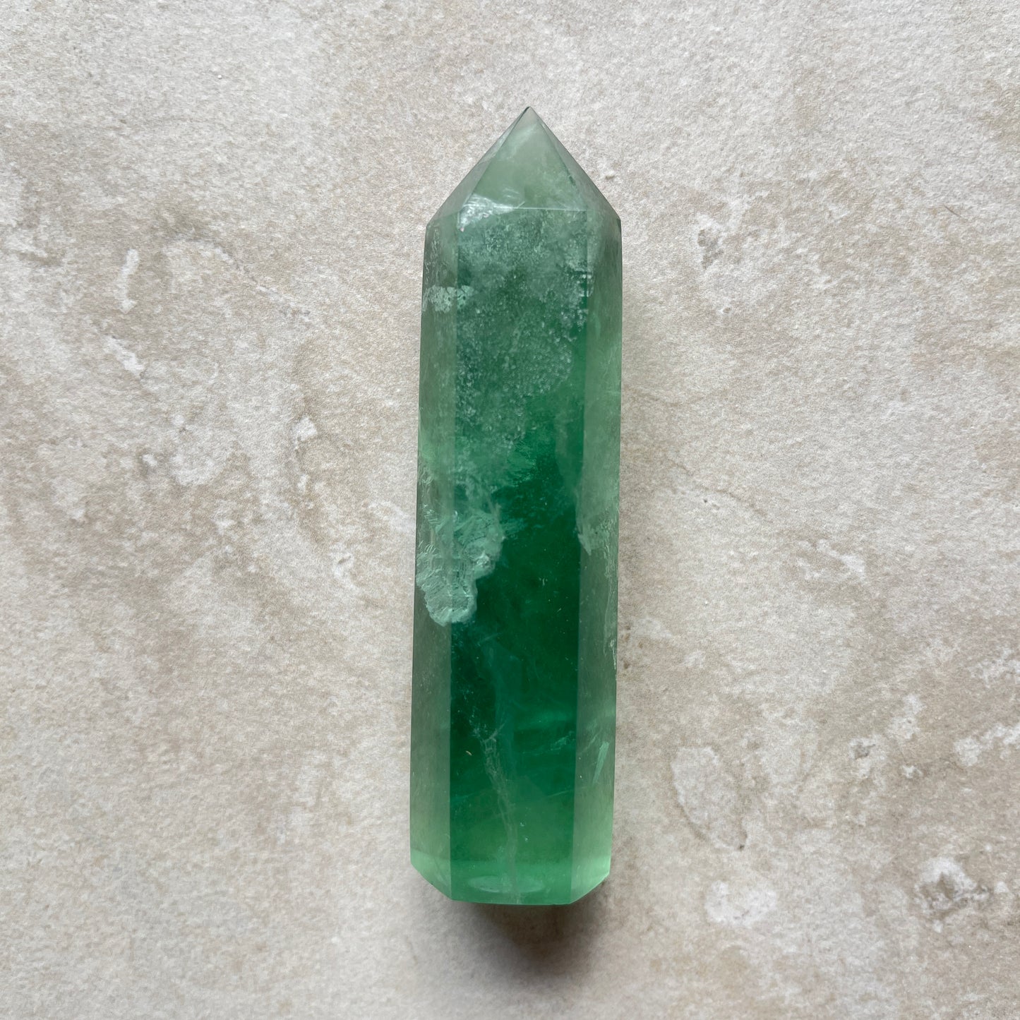 Green Fluorite Point