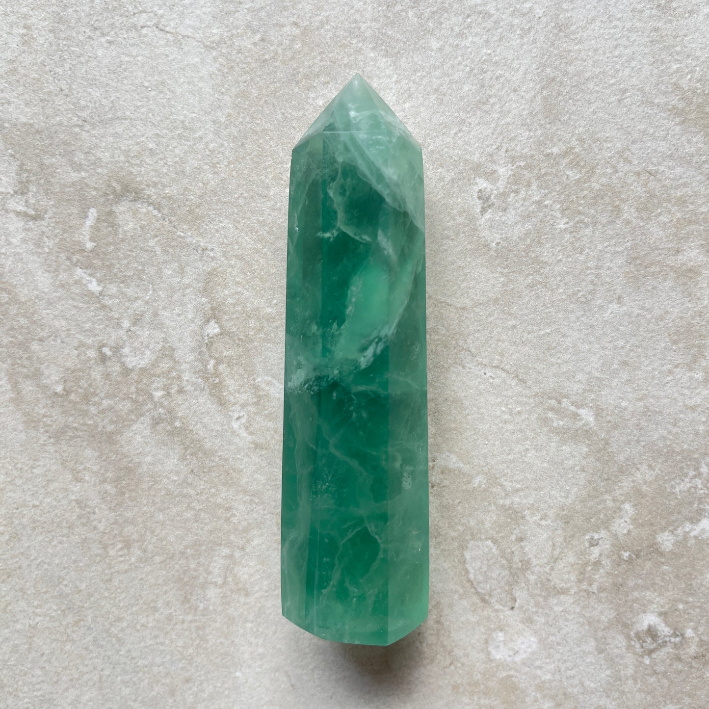 Green Fluorite Point