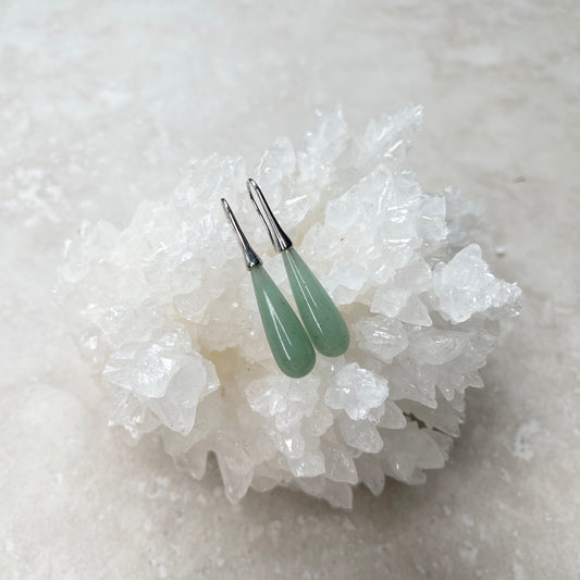 Green Aventurine Drop Earrings