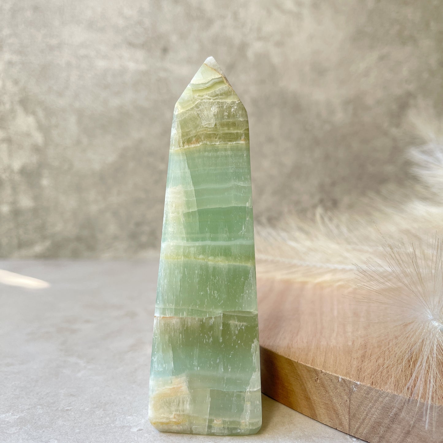 Green Calcite Point