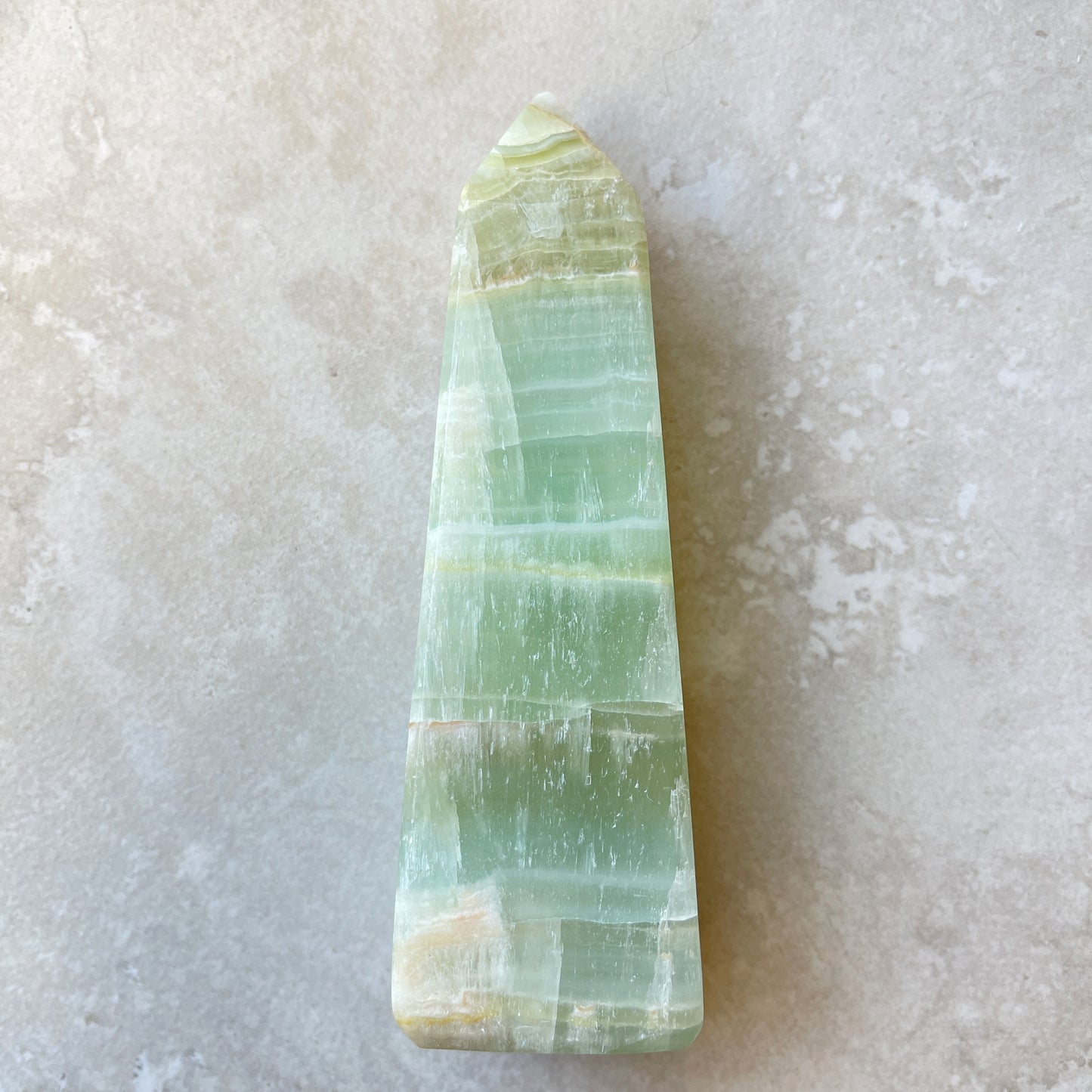 Green Calcite Point