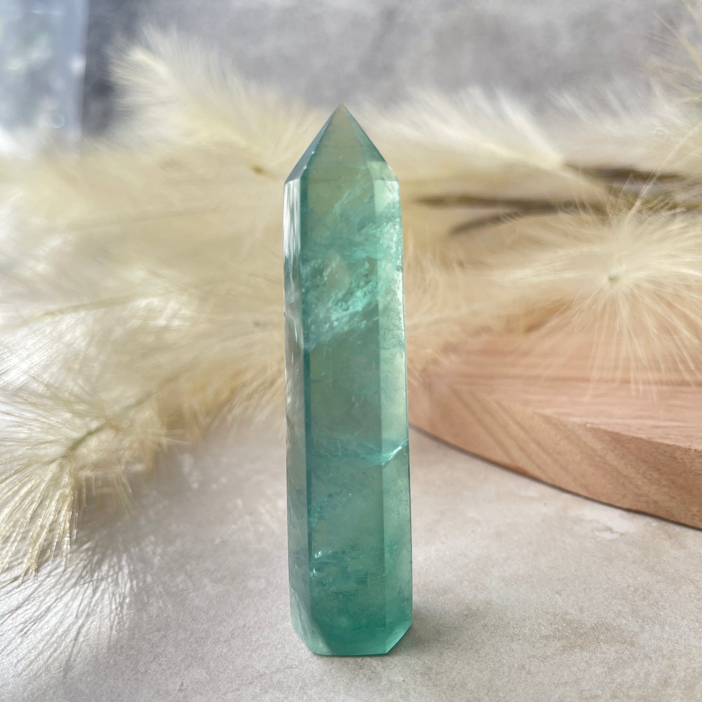 Green Fluorite Point