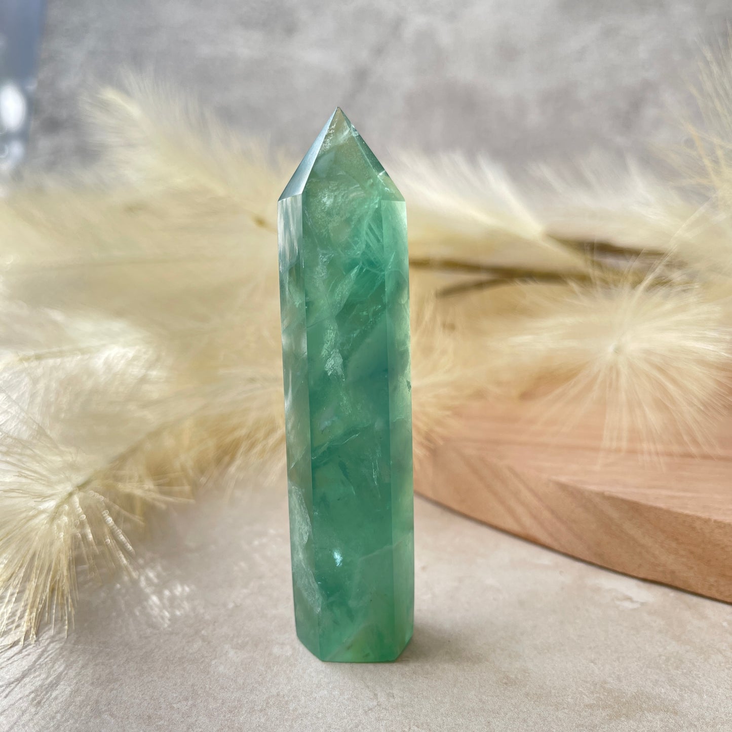 Green Fluorite Point