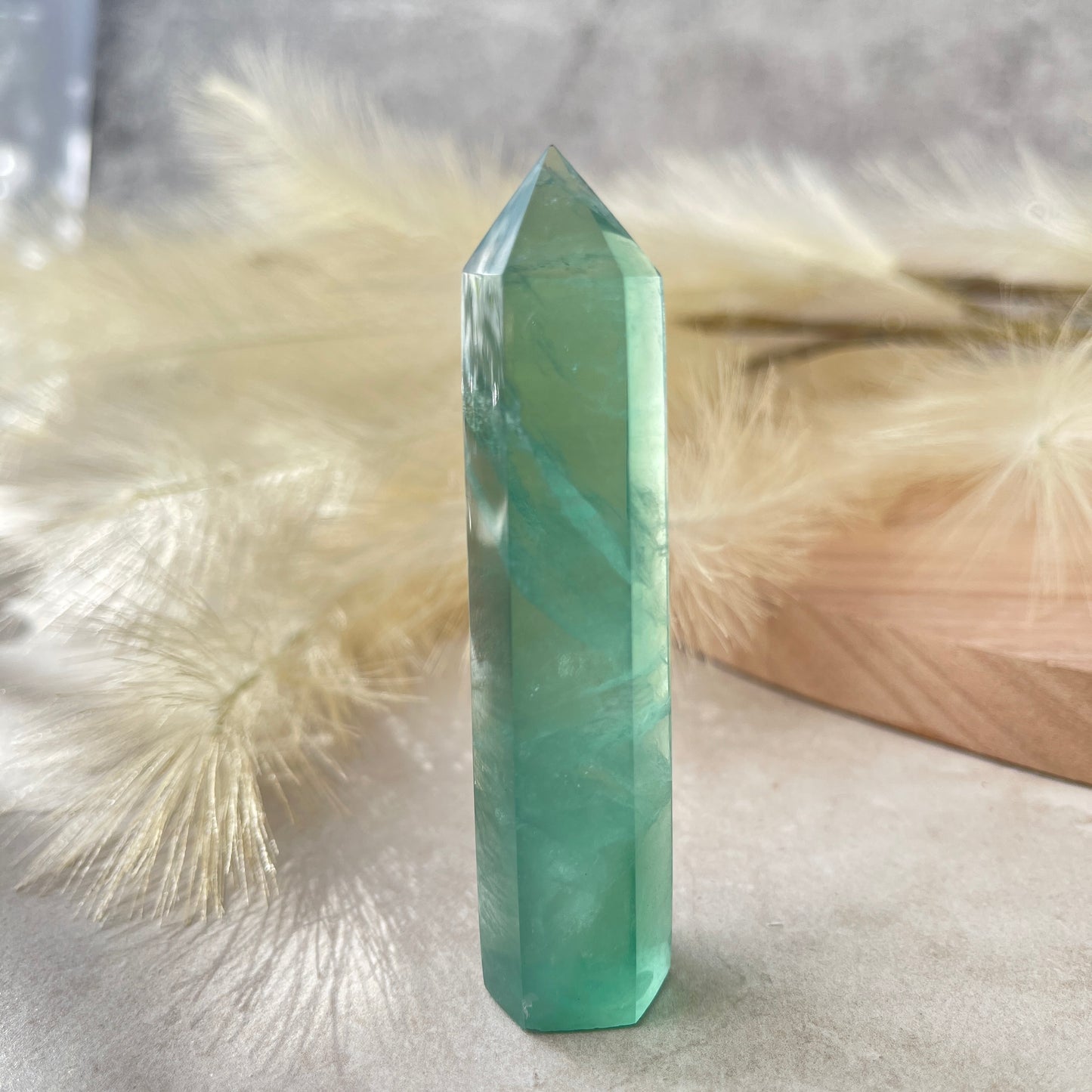 Green Fluorite Point