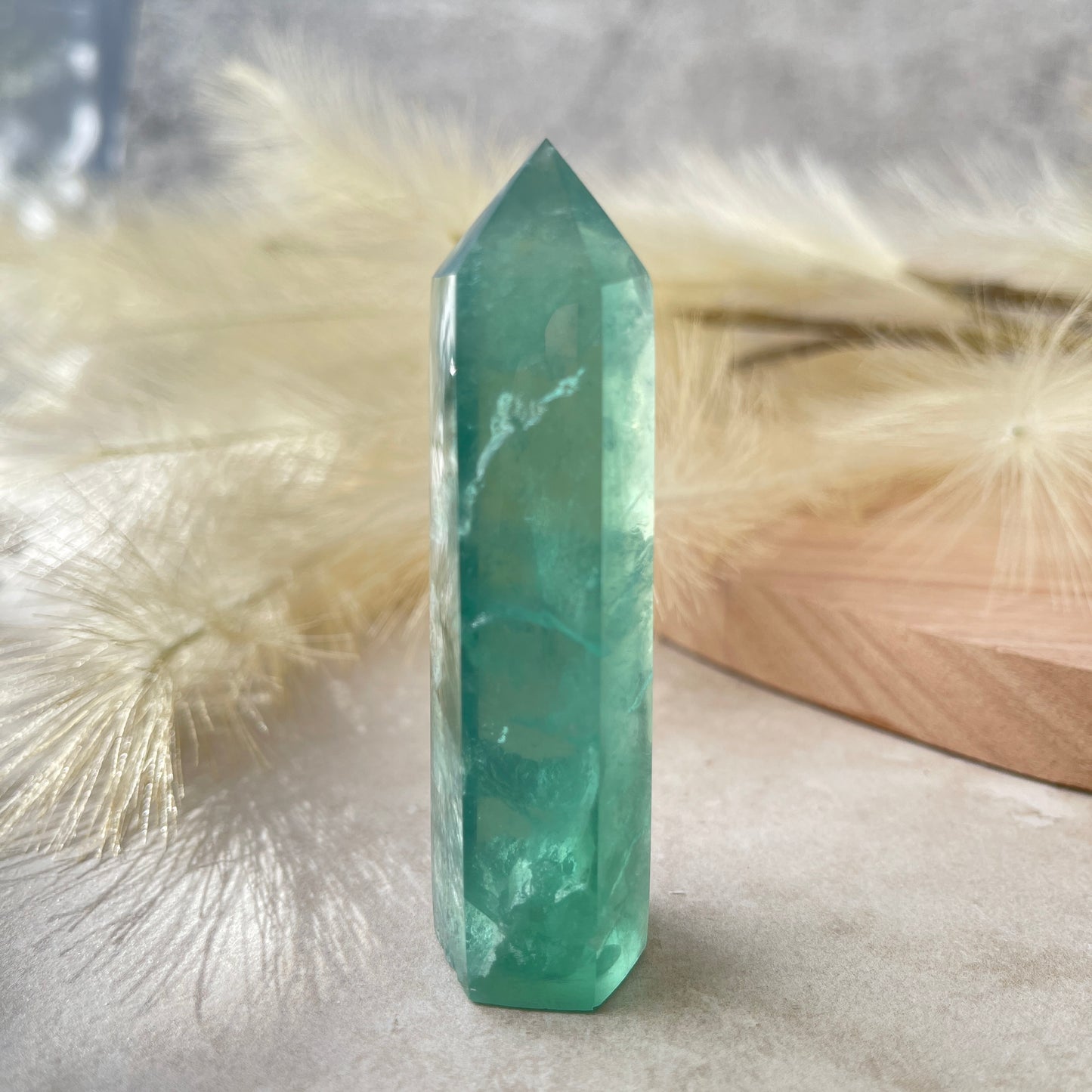 Green Fluorite Point