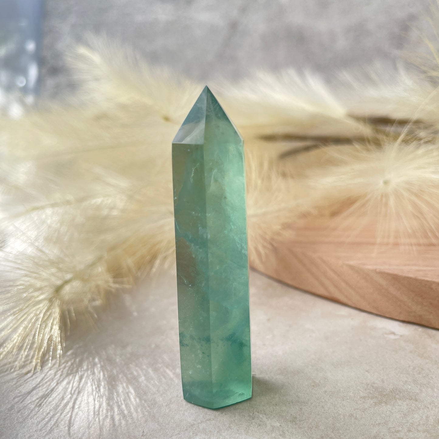 Green Fluorite Point