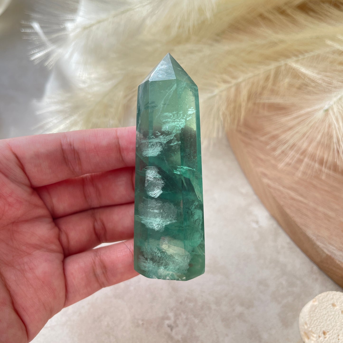 Green Fluorite Point