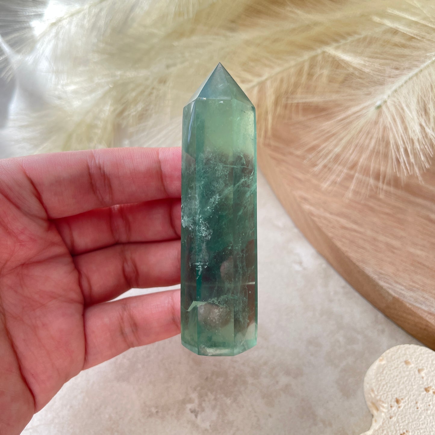 Green Fluorite Point