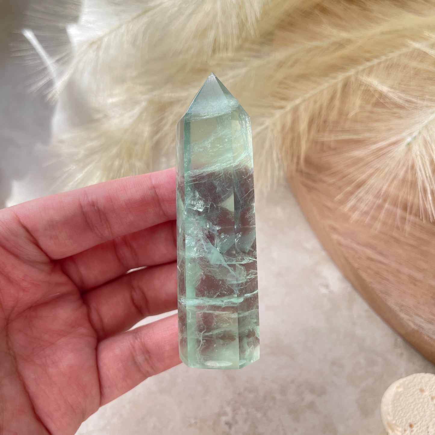 Green Fluorite Point