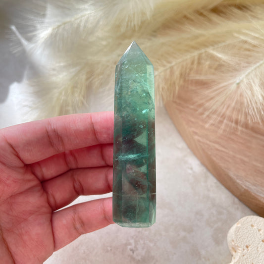 Green Fluorite Point