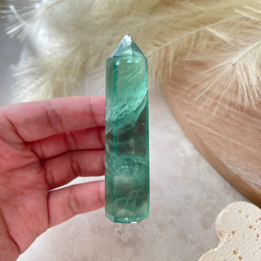 Green Fluorite Point