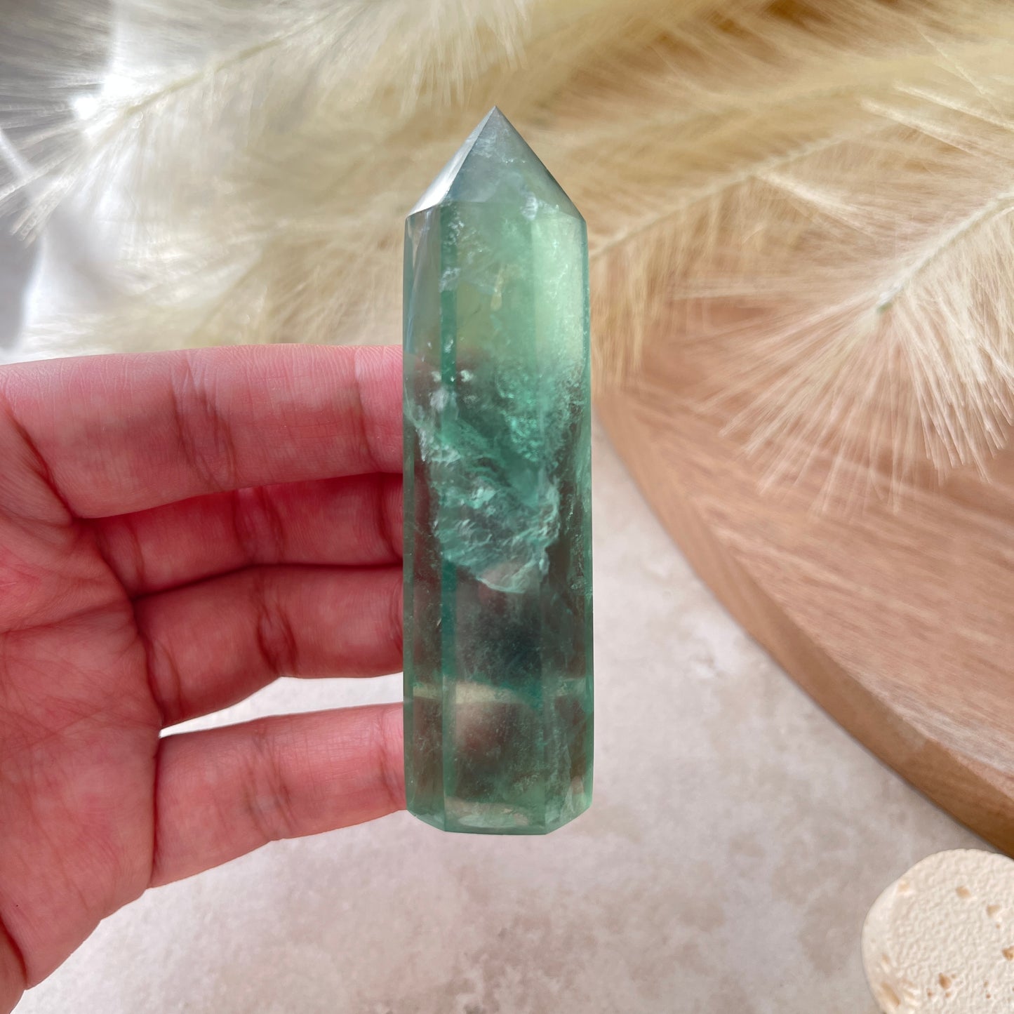 Green Fluorite Point