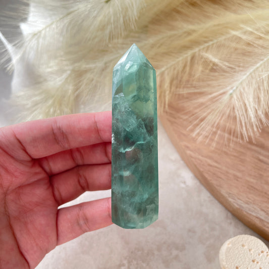 Green Fluorite Point