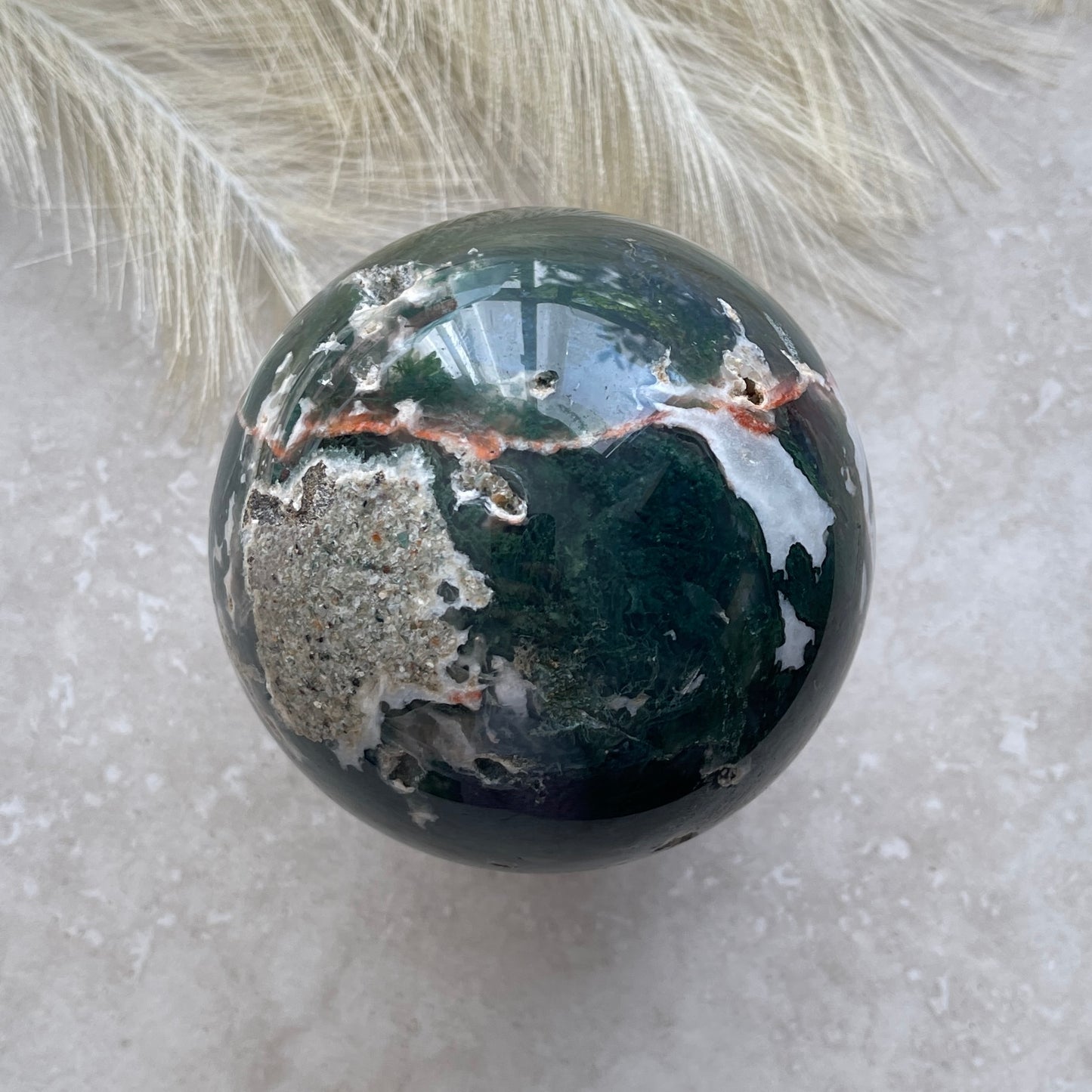 Moss Agate Sphere