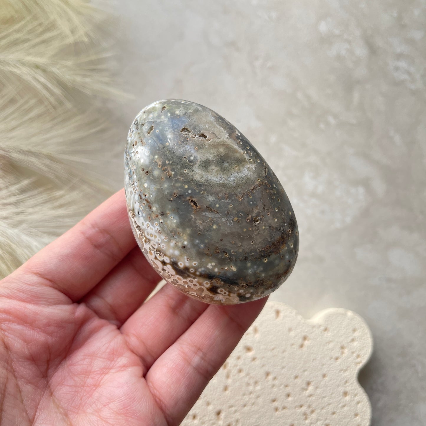 Ocean Jasper Palm Stone