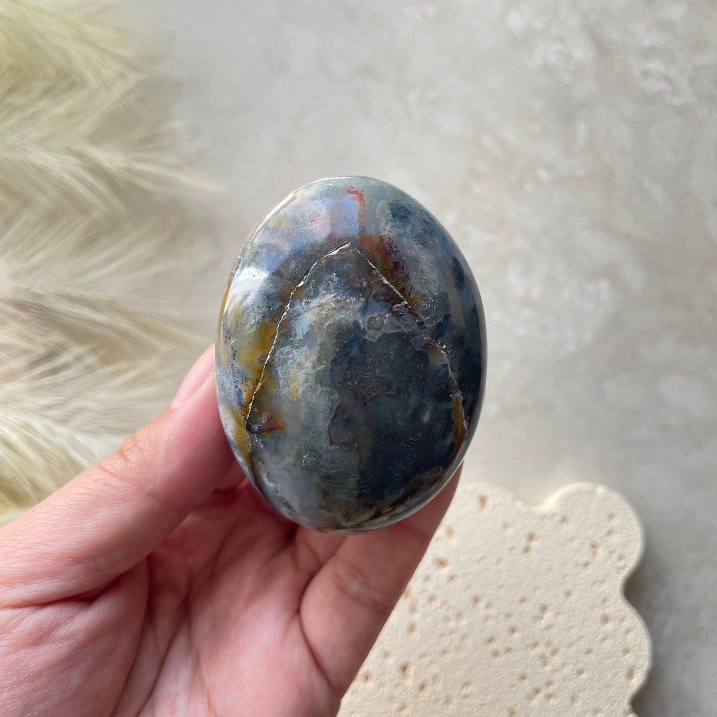 Ocean Jasper Palm Stone