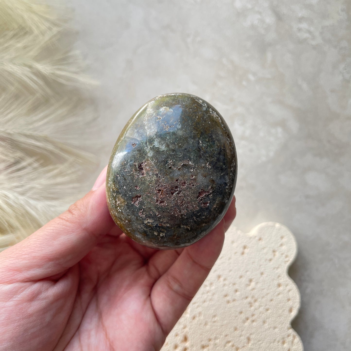 Ocean Jasper Palm Stone