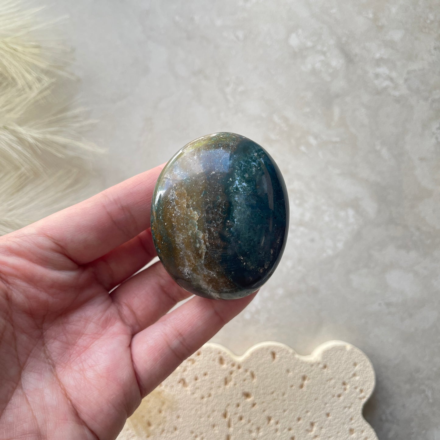 Ocean Jasper Palm Stone