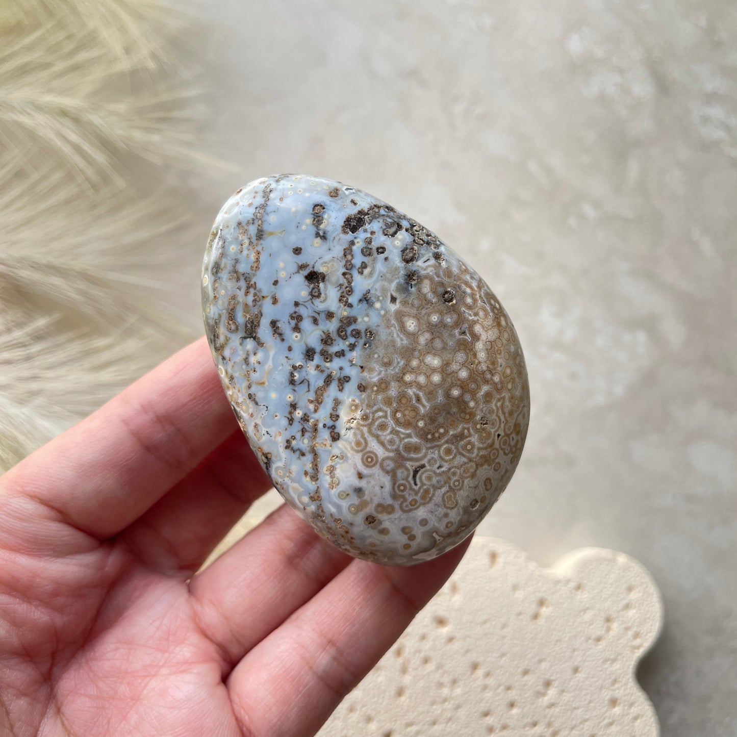 Ocean Jasper Palm Stone